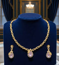 Soft Pink Necklace & Earring Set