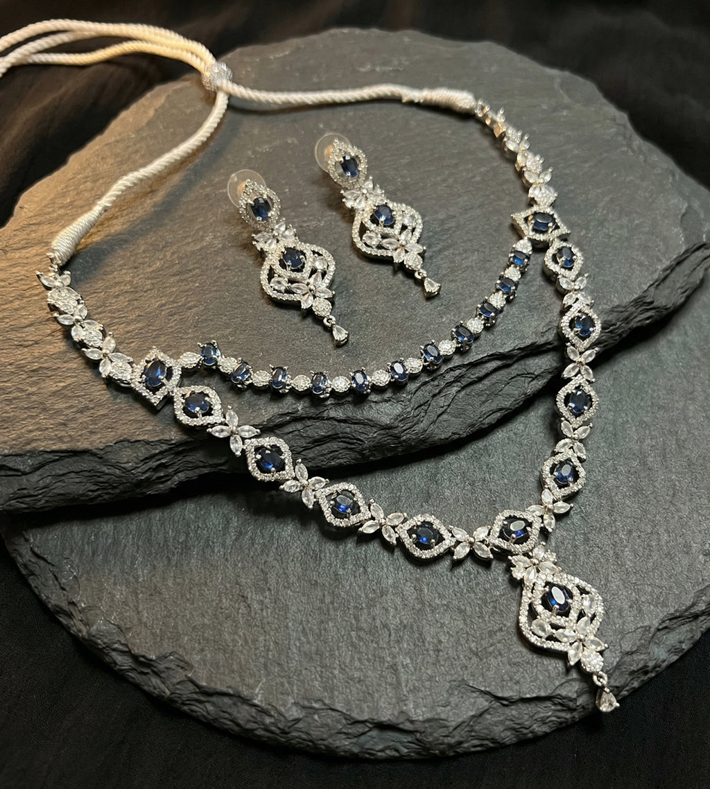 Midnight Sapphire Necklace Set