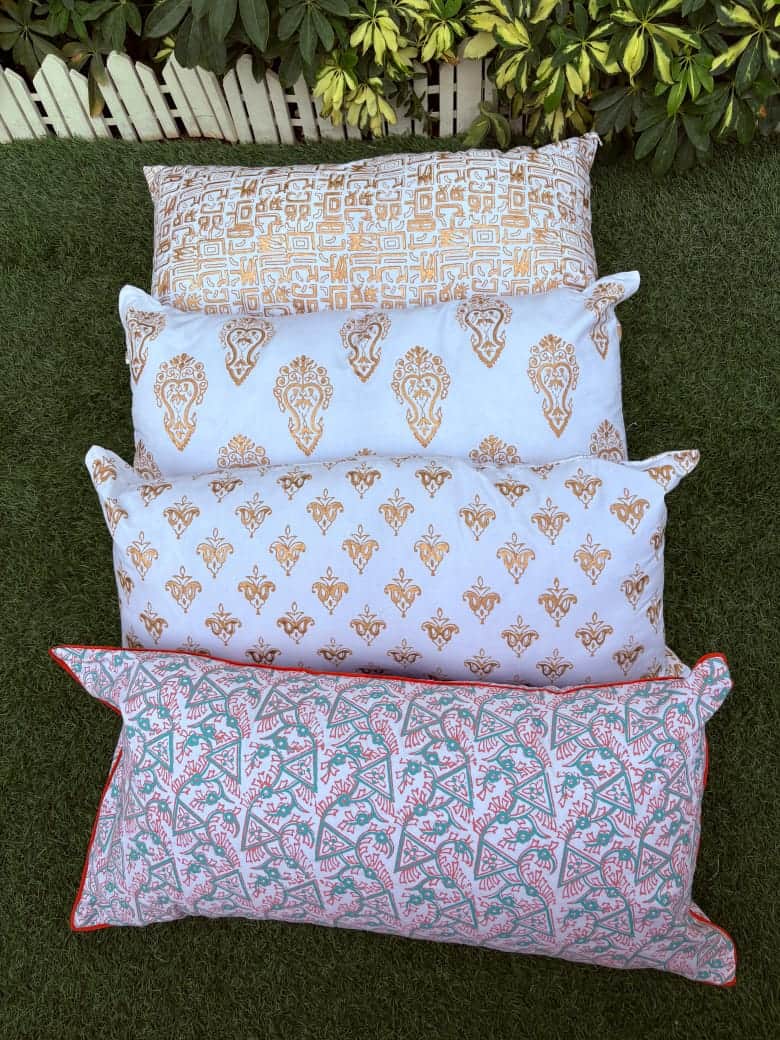 Block Print Cushion Covers Collection