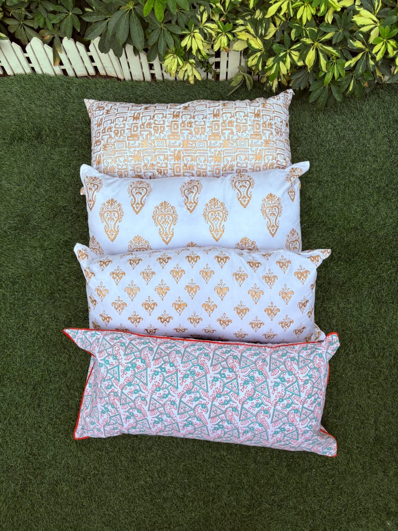 Block Print Cushion Covers Collection