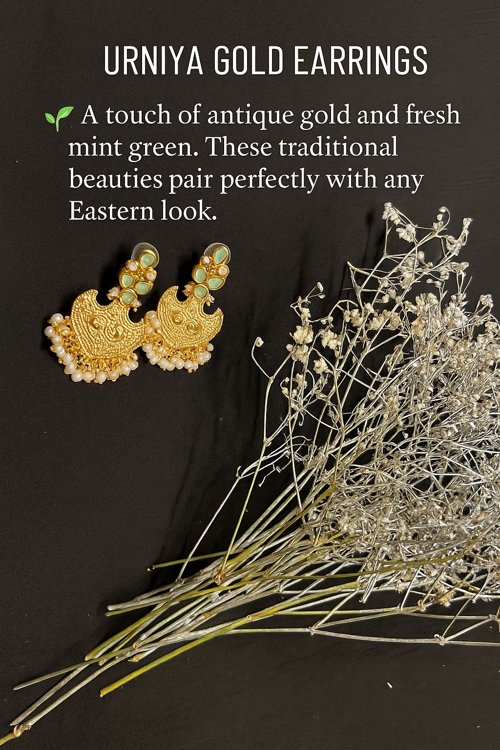Urniya Gold Earrings