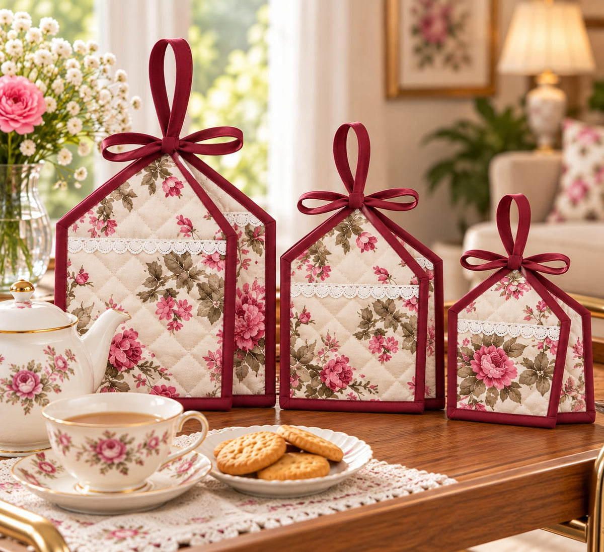 Quilted Tea Cozy Set