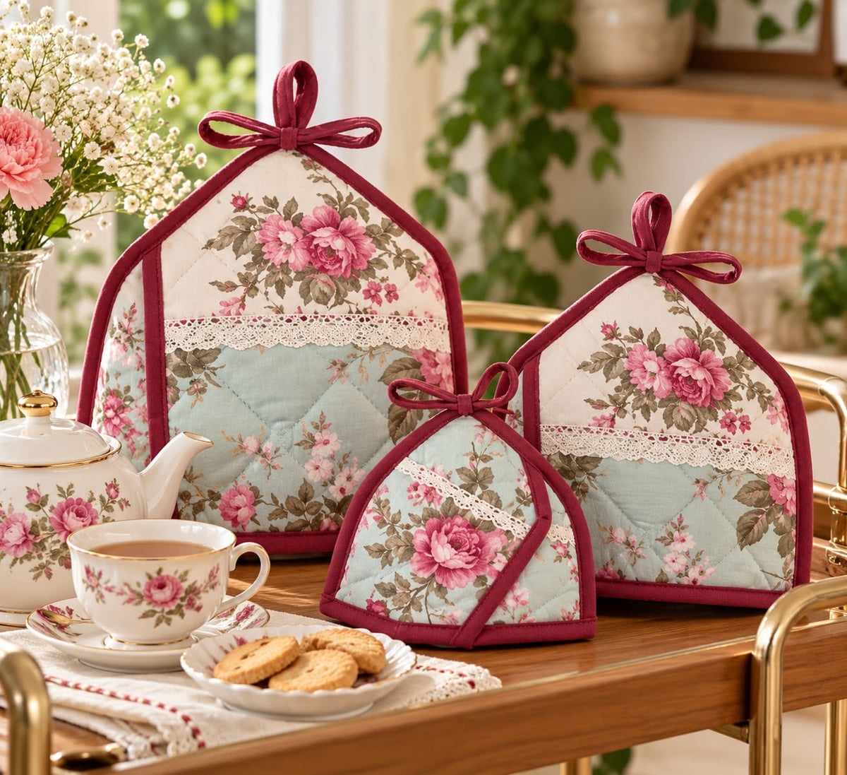 Quilted Tea Cozy Set