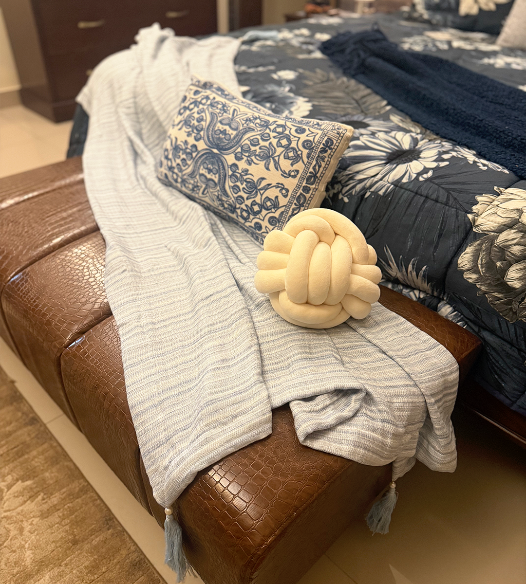 Duck Egg Blue Throw