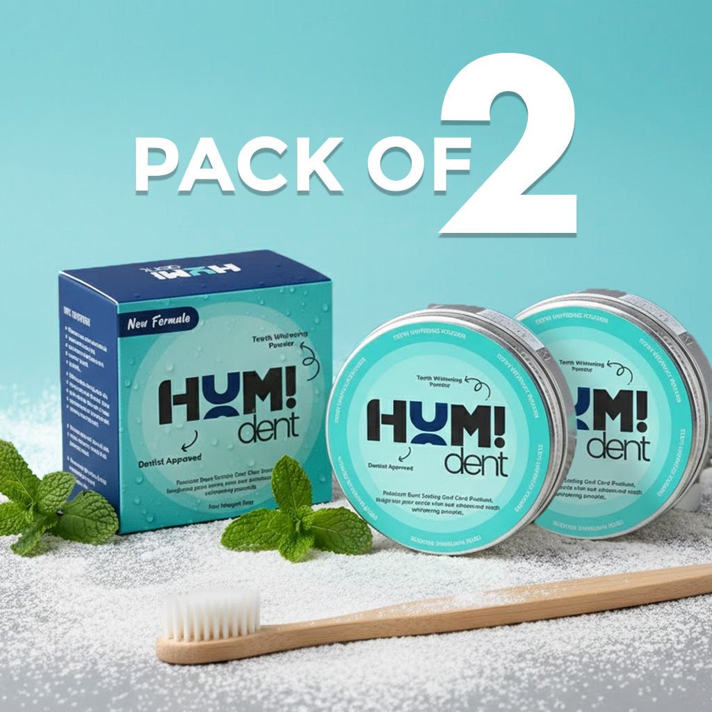 Humident Teeth Whitening Powder - Pack of 2 (RECOMMENDED) Extra 10% OFF