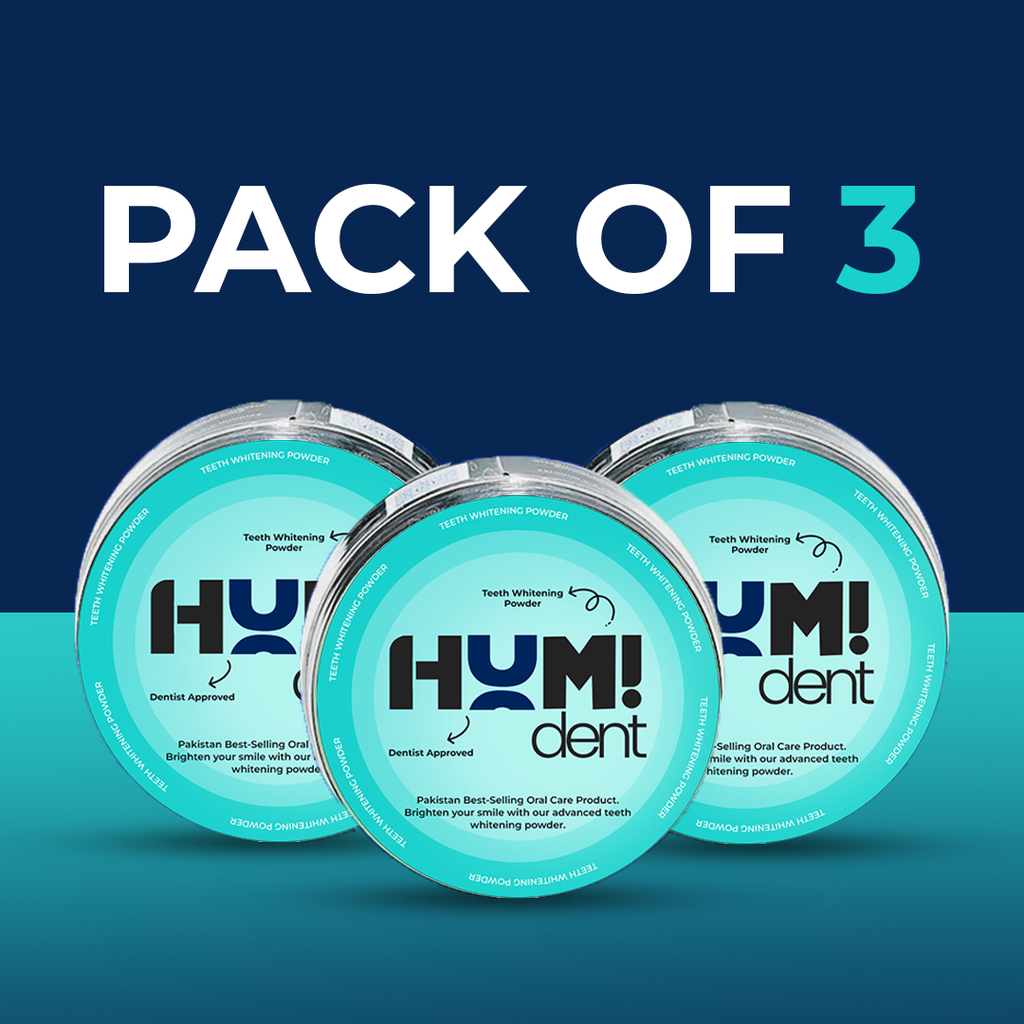 Humident Teeth Whitening Powder - Pack of 3 (HIGHLY RECOMMENDED) Extra 15% OFF