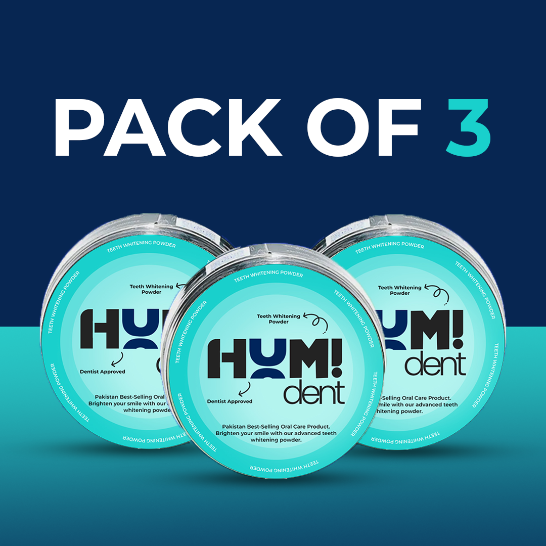 Humident Teeth Whitening Powder - Pack of 3 (HIGHLY RECOMMENDED) Extra 15% OFF